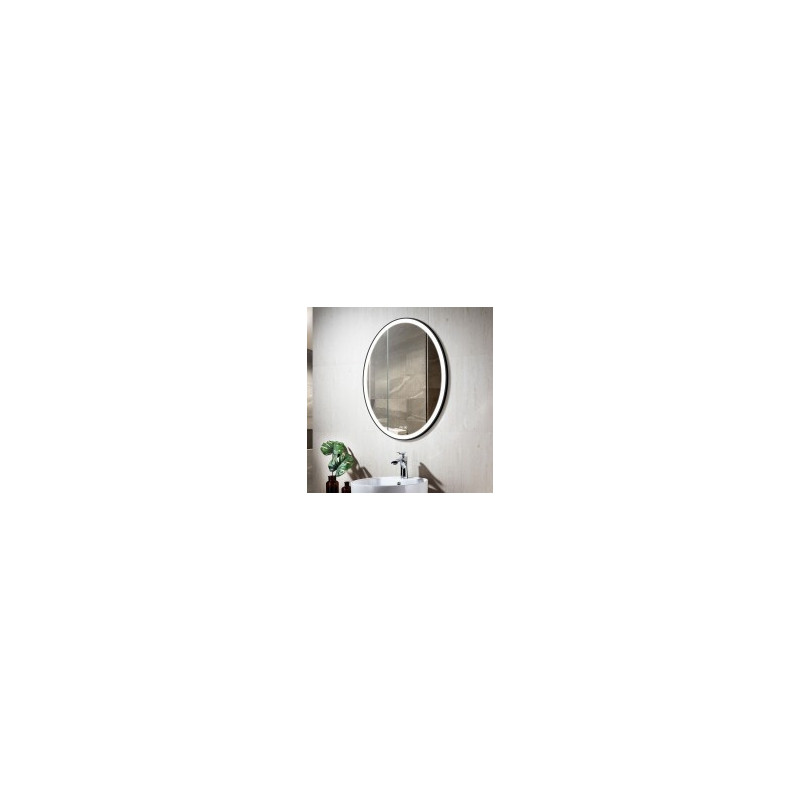 Decoraport 20 x 28 Po Miroir de Salle de Bain LED avec Bouton Tactile, Anti-Buée, Luminosité Réglable, Montage Vertical (D1101-