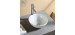 Lavabo-Vasque de Dessus de Comptoir en Céramique Blanche (DK-LSE-8184A)